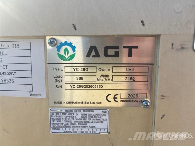 AGT YC-26G Portable Sawmill (Unused) Sawmills