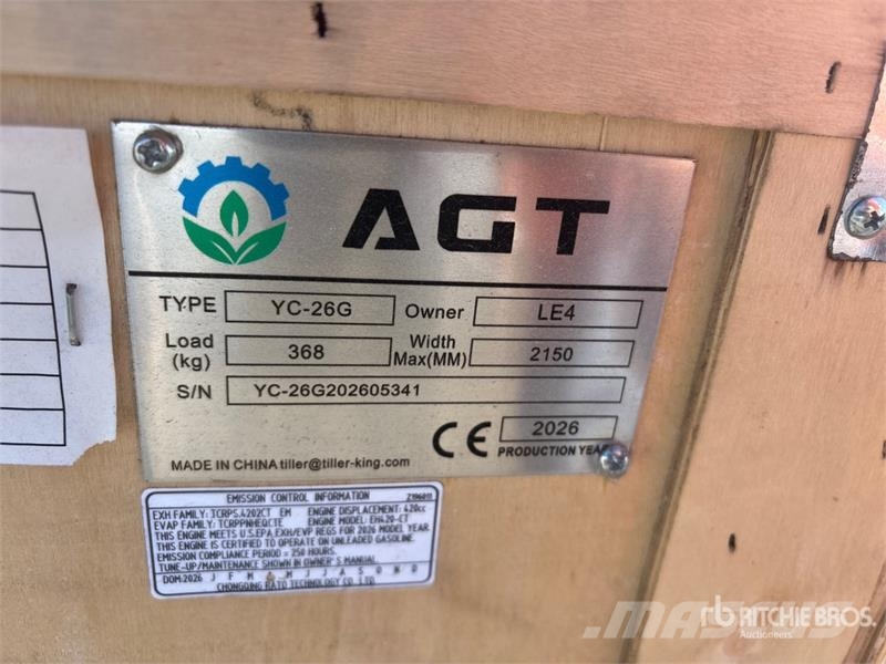 AGT YC-26G Portable Sawmill (Unused) ماكينات نشر أخشاب