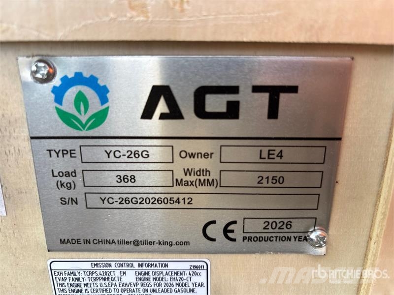 AGT YC-26G Portable Sawmill (Unused) Hızarlar