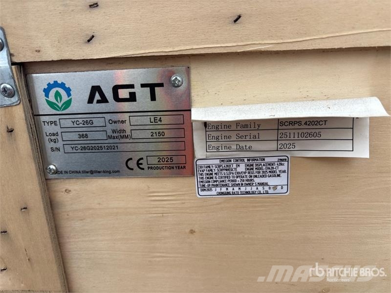 AGT YC-26G Skid-Mounted Portable Sawmill (Unused) Segherie