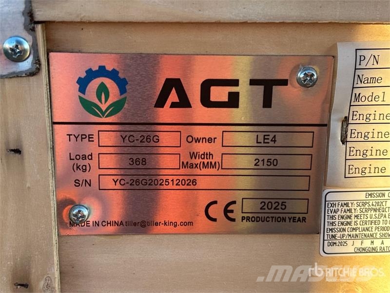 AGT YC-26G Stationary Sawmill (Unused) Otros