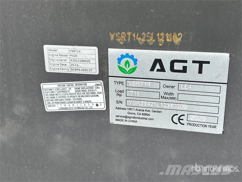AGT YSRT14 Skid steer loaders