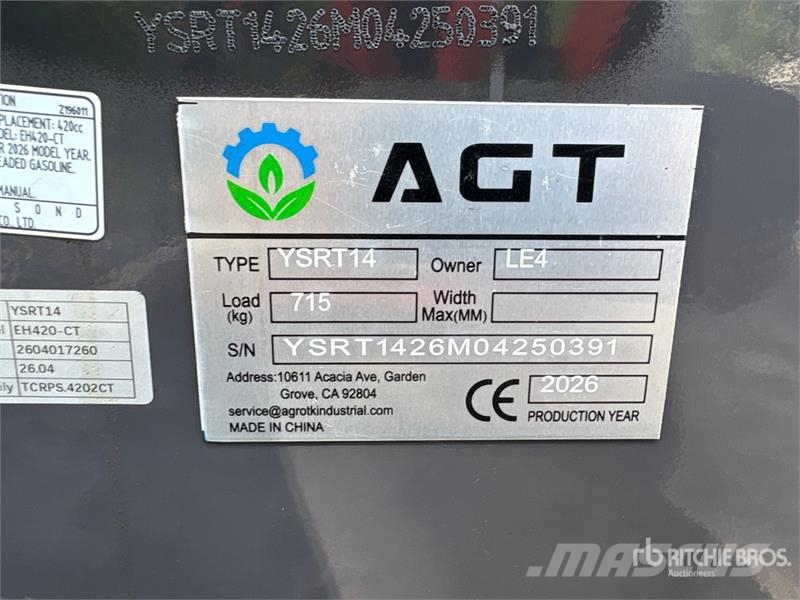 AGT YSRT14 Skid steer loderler