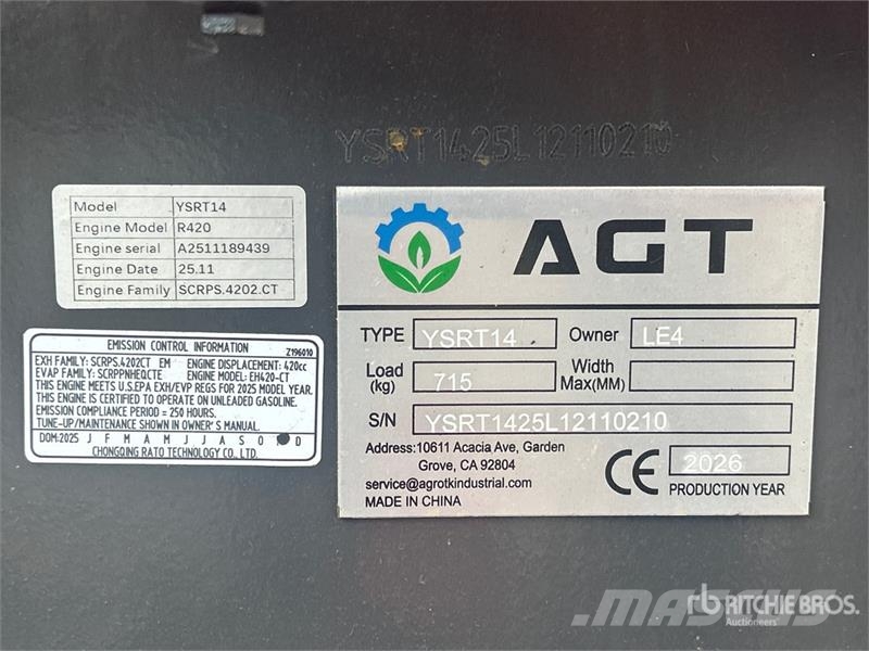 AGT YSRT14 Kompaktlader