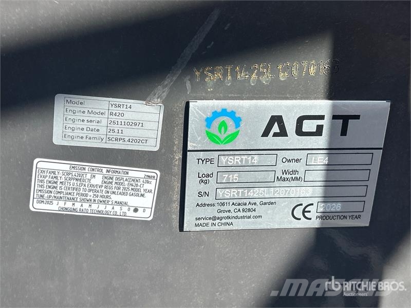 AGT YSRT14 Skid steer loaders