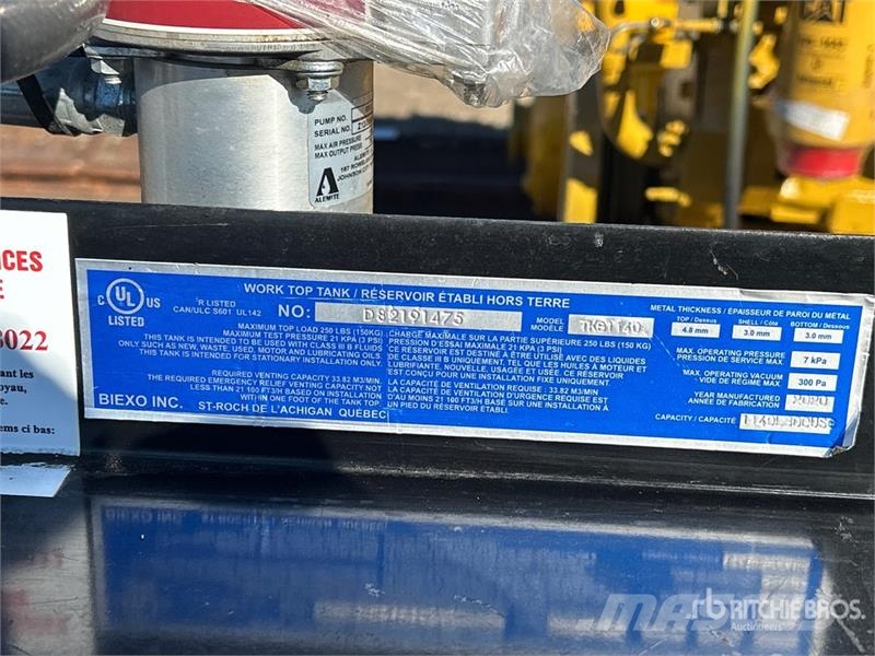 Alemite 6 ft 1 in 1140 Litre Tank Workbench مكونات أخرى