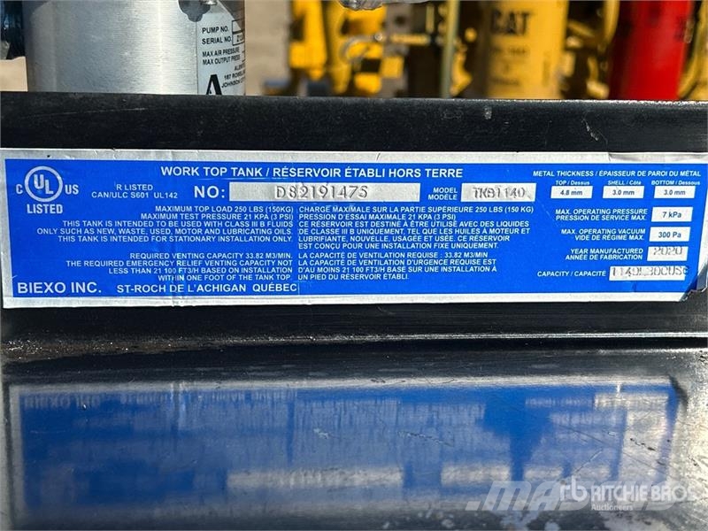 Alemite 6 ft 1 in 1140 Litre Tank Workbench مكونات أخرى