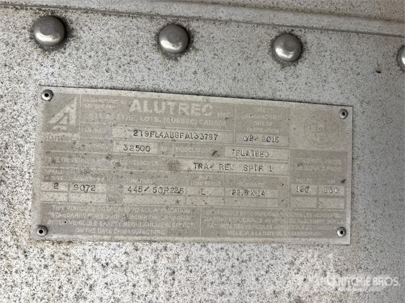 Alutrec 48 ft T/A Curtain Side Trailer Schuifzeilopbouw