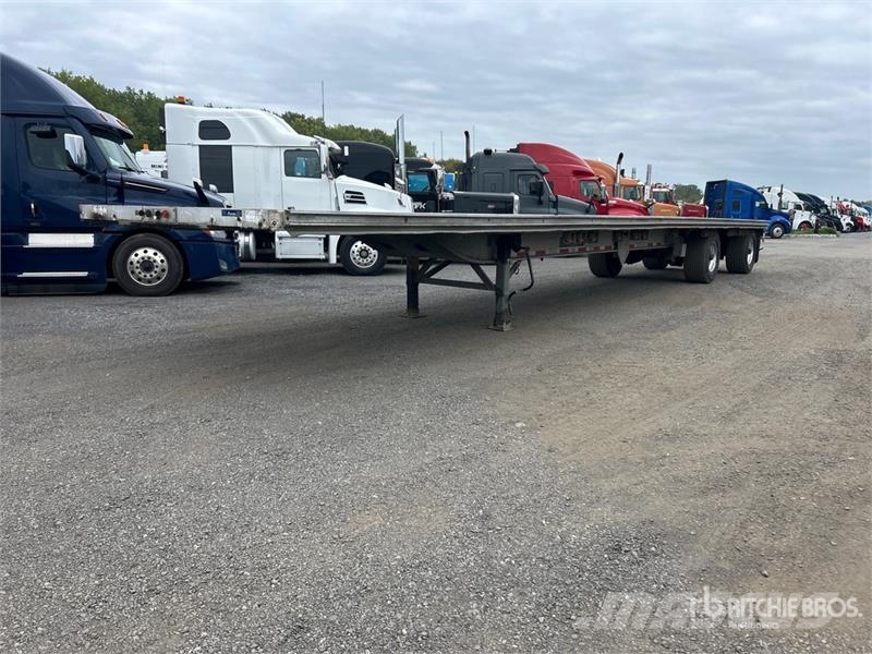 Alutrec 48 ft T/A Spread Axle Flatbed Trailer Remorque ridelle