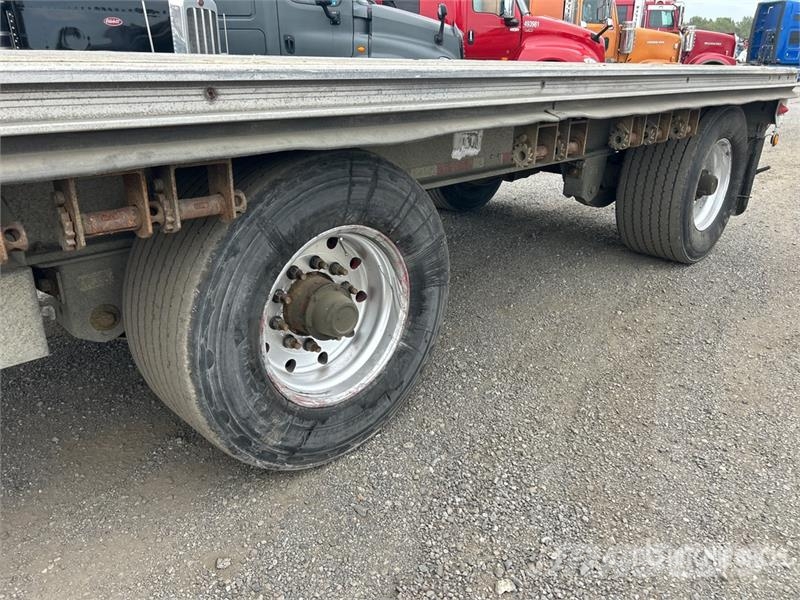 Alutrec 48 ft T/A Spread Axle Flatbed Trailer Remorque ridelle
