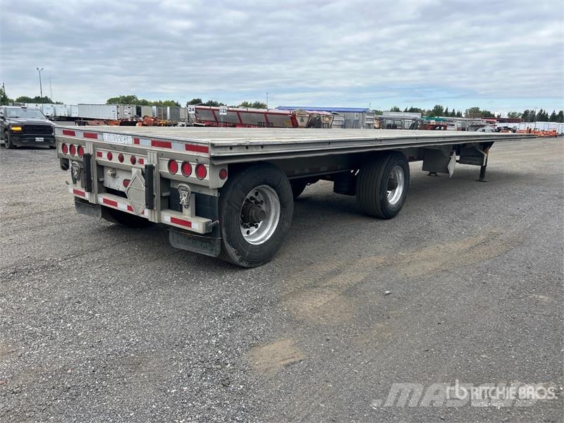 Alutrec 48 ft T/A Spread Axle Flatbed Trailer Remorque ridelle