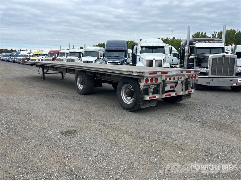 Alutrec 48 ft T/A Spread Axle Flatbed Trailer Remorque ridelle