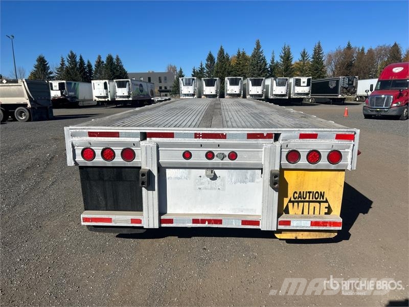 Alutrec 52 ft T/A Flatbed Trailer Planhengere