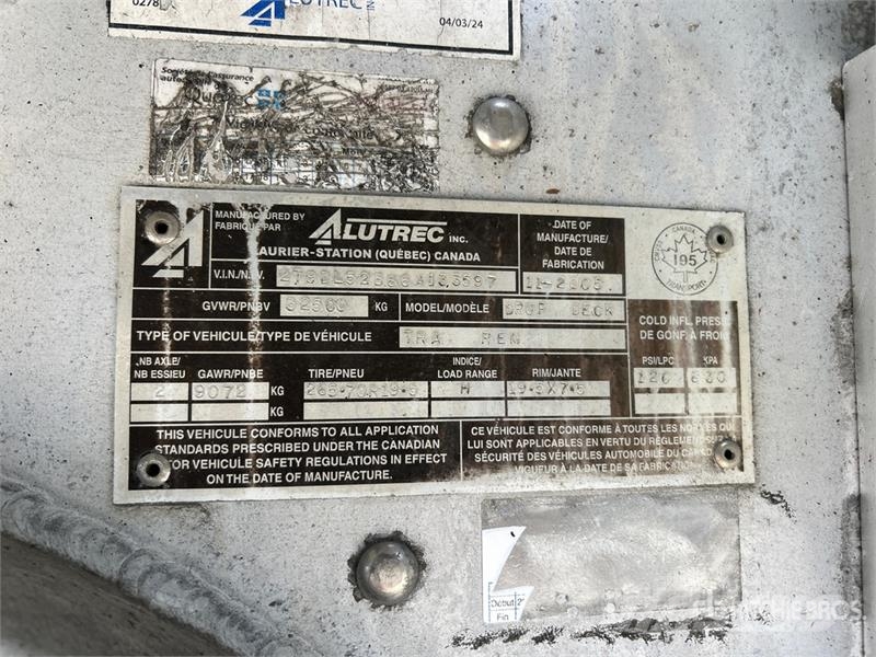 Alutrec 53 ft T/A Step Deck Trailer Низькорамні причепи