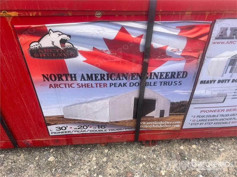 Arctic Shelter 20 ft x 30 ft Peak Double Truss Storage Building ( Edificación de acero