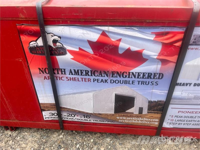 Arctic Shelter 20 ft x 30 ft Peak Double Truss Storage Building ( Edificación de acero