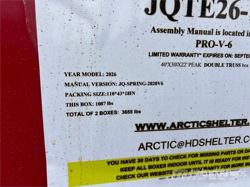 Arctic Shelter 30 ft x 40 ft Double Truss Storage Building (Unuse المباني الإطار الصلب