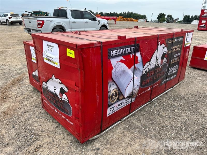 Arctic Shelter 30 ft x 70 ft Peak Double Truss Storage Building ( Edificación de acero