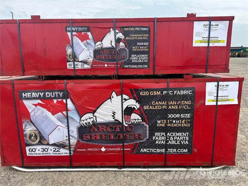 Arctic Shelter 30 ft x 60 ft Peak Double Truss Storage Building ( Edificación de acero