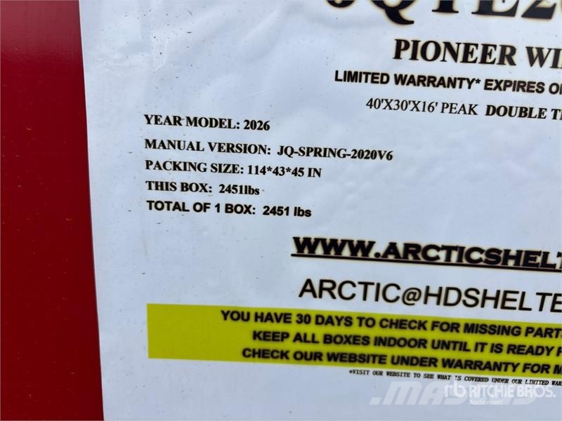 Arctic Shelter 30 ft x 40 ft Double Truss Storage Building (Unuse المباني الإطار الصلب
