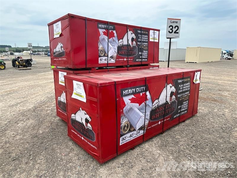 Arctic Shelter 40 ft x 80 ft Peak Double Truss Storage Building ( Edificación de acero