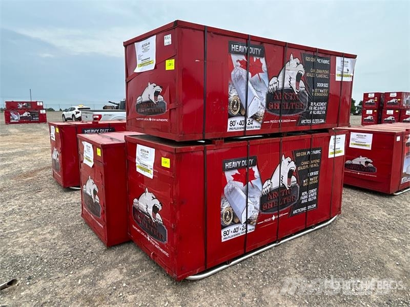 Arctic Shelter 40 ft x 80 ft Peak Double Truss Storage Building ( Edificación de acero