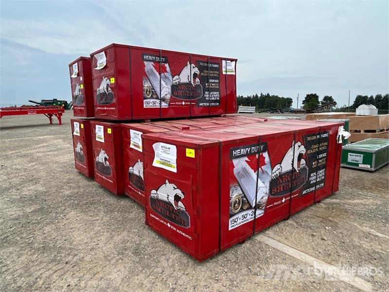 Arctic Shelter 50 ft x 150 ft Peak Double Truss Storage Building  Edificación de acero