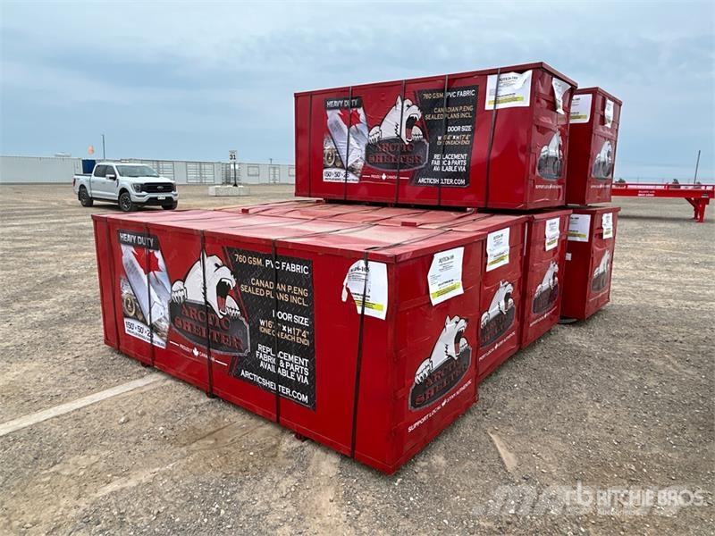 Arctic Shelter 50 ft x 150 ft Peak Double Truss Storage Building  Edificación de acero