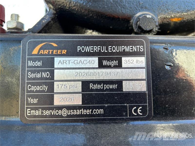 Arteer ART-GAC40 14.5 cfm Skid-Mounted 40 gal Air Compres 콤푸레샤