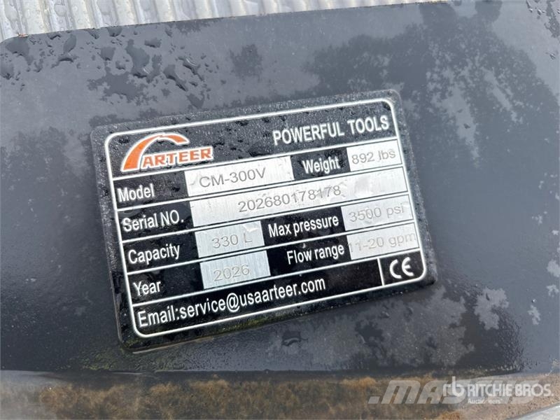 Arteer CM-300V Skid Steer Concrete Mixer (Unused) Betona/javas maisītāji