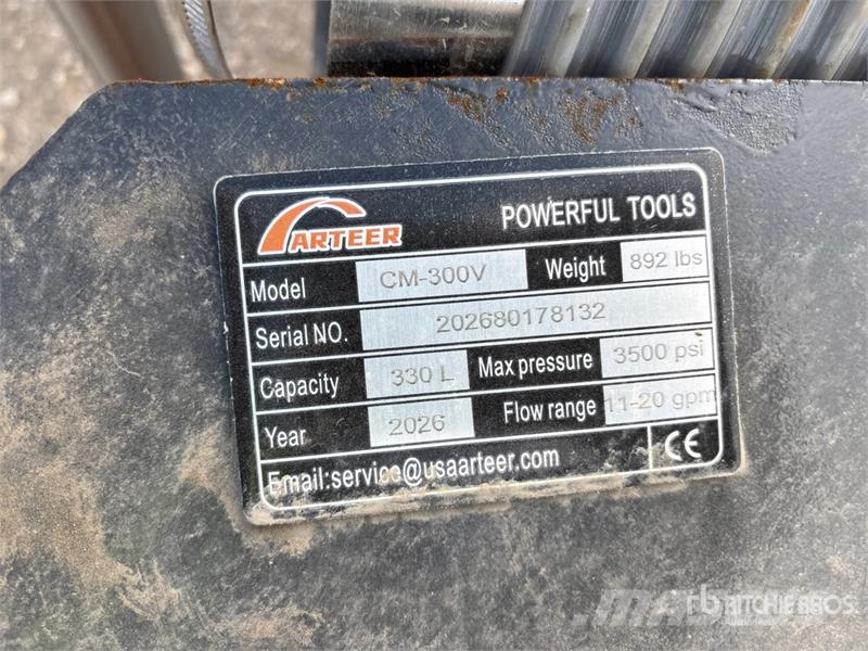 Arteer CM-300V Skid Steer Concrete Mixer (Unused) 混凝土/砂漿拌合機