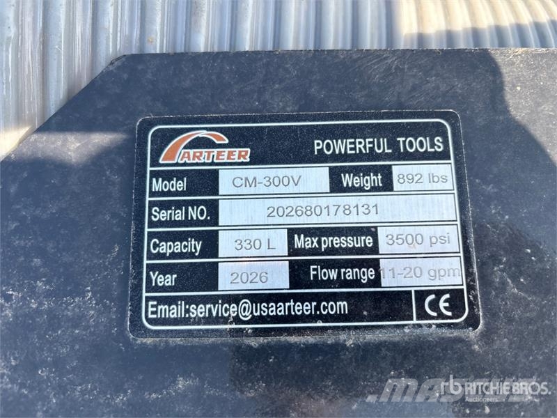 Arteer CM-300V Skid Steer Concrete Mixer (Unused) Concrete/mortar mixers