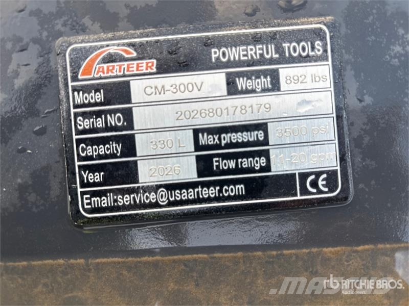 Arteer CM-300V Skid Steer Concrete Mixer (Unused) Concrete/mortar mixers