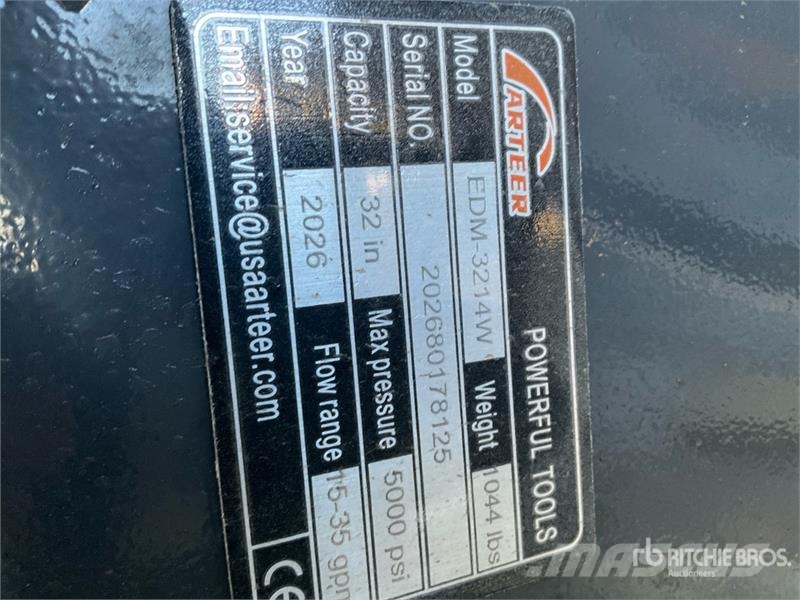 Arteer EDM-3214W 32 in Excavator Drum Mulcher - Fits 3 - Други компоненти