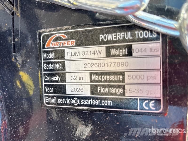 Arteer EDM-3214W 32 in Excavator Drum Mulcher - Fits 3 - Други компоненти