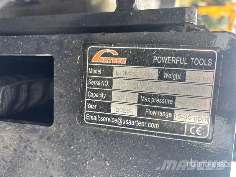 Arteer EDM-3214W 32 in Excavator Drum Mulcher - Fits 3 - Ostale komponente za građevinarstvo