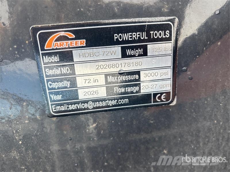 Arteer HDBC-72W 72 in Skid Steer Brush Cutter (Unused) ماكينات جز العشب