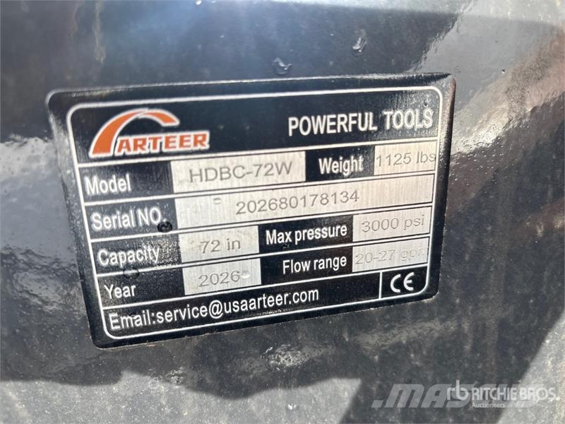 Arteer HDBC-72W 72 in Skid Steer Brush Cutter (Unused) ماكينات جز العشب