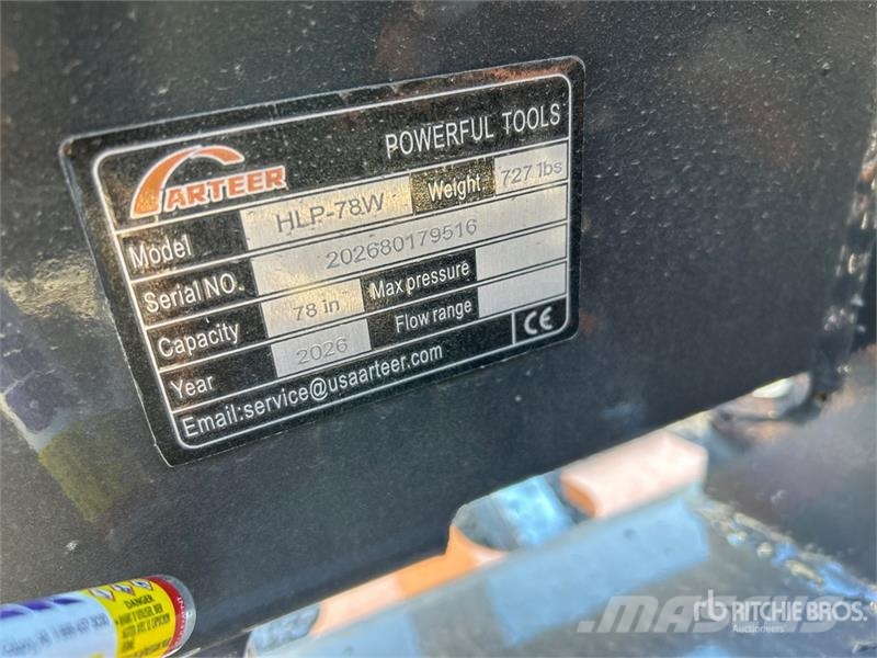 Arteer HLP-78W 78 in Hydraulic Skid Steer Landplane (Unus Vibroculteur