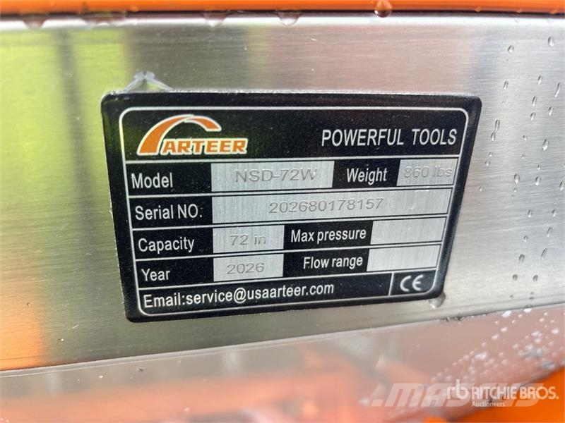 Arteer NSD-72W 72 in 3-Point & Skid Steer Seeder (Unused) 鑽頭