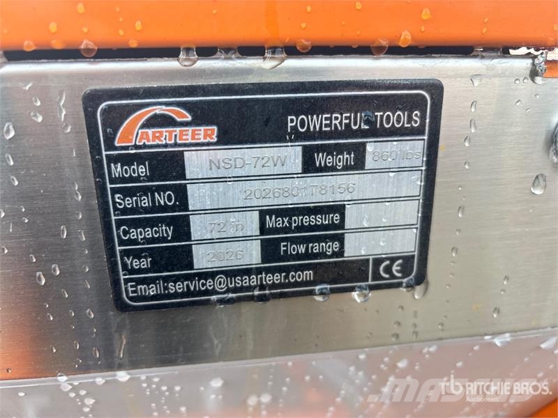Arteer NSD-72W 72 in 3-Point & Skid Steer Seeder (Unused) 鑽頭