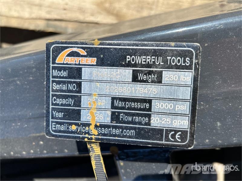 Arteer PHA-2C-3 Skid Steer 3-Point Adapter Drugi deli