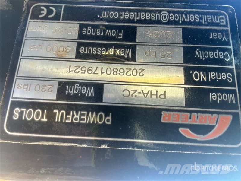 Arteer PHA-2C-3 Skid Steer 3-Point Adapter Drugi deli