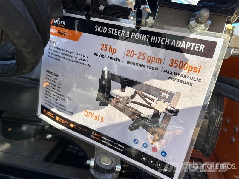 Arteer PHA-2C-3 Skid Steer 3-Point Adapter Drugi deli
