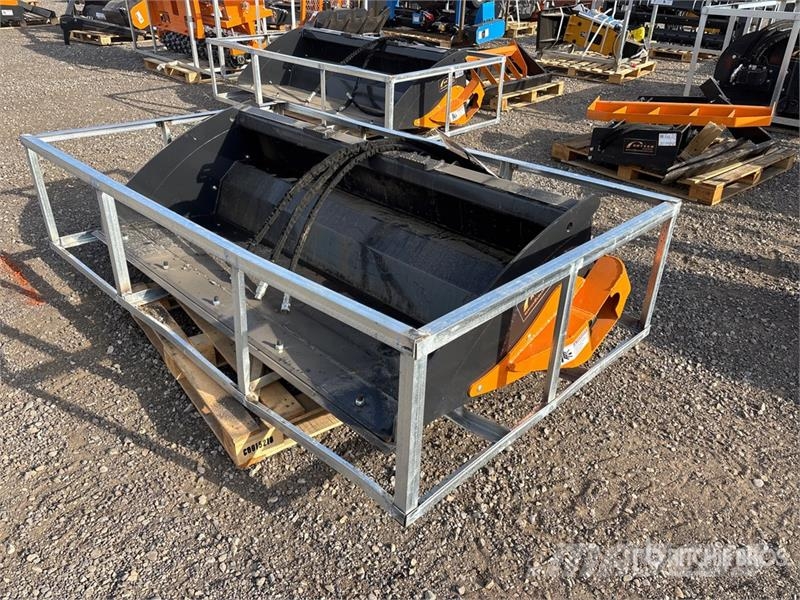 Arteer PRB-78W 78 In Power Rake Skid Steer Bucket (Unused دلاء