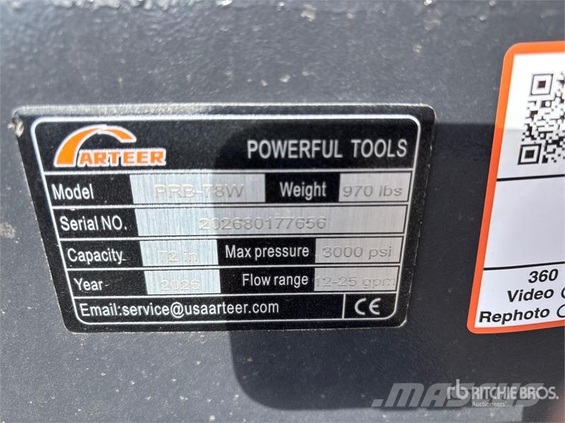 Arteer PRB-78W 78 in Skid Steer Bucket (Unused) Κουβάδες