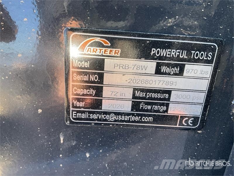 Arteer PRB-78W 78 in Skid Steer Bucket (Unused) دلاء
