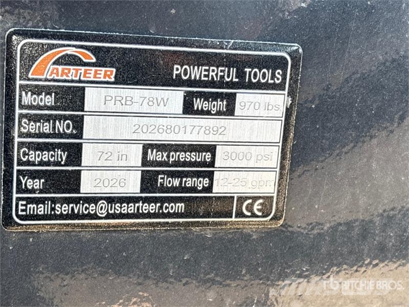 Arteer PRB-78W 78 in Skid Steer Bucket (Unused) Kašike / Korpe