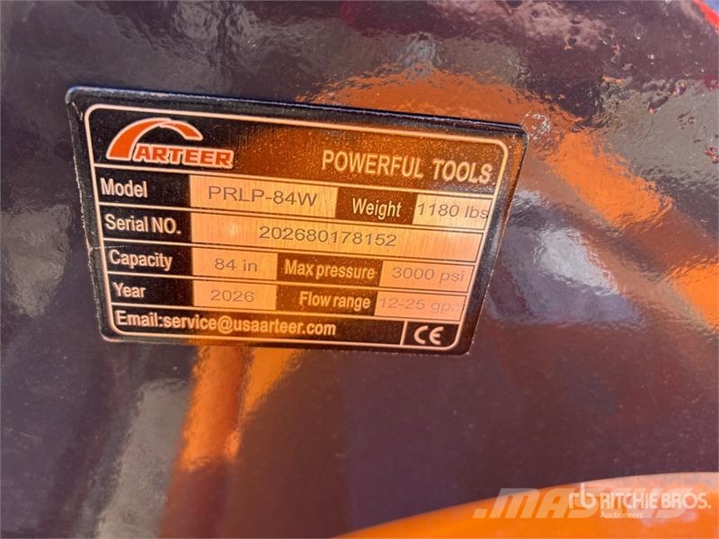 Arteer PRLP-84W 84 In Power Rake Skid Steer Landplane (Un Włóki polowe