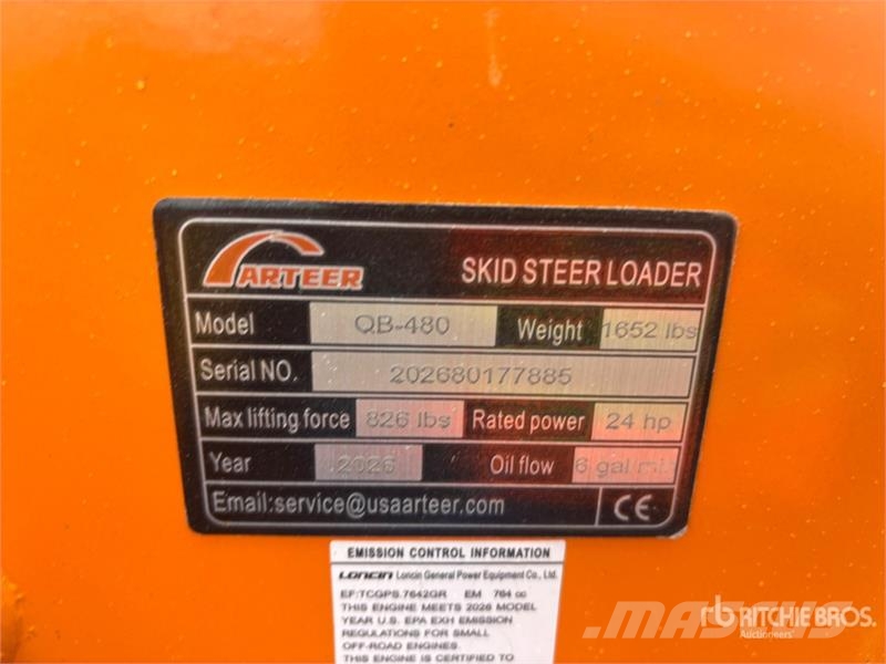 Arteer QB-480 Mini Compact Track Loader (Unused) Schrankladers